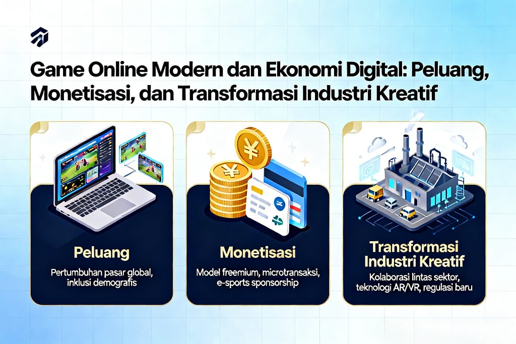 Game Online Modern dan Ekonomi Digital: Peluang, Monetisasi, dan Transformasi Industri Kreatif game online modern dan ekonomi digital generasi digital