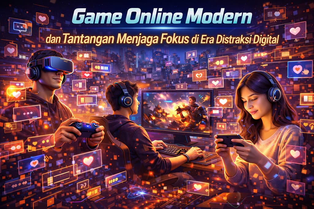 Game Online Modern dan Tantangan Menjaga Fokus di Era Distraksi Digital game online modern dan distraksi digital